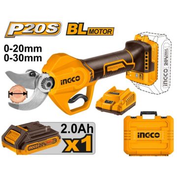 Foarfeca 20V cu 1 Acumulator și Geantă INGCO CSSLI203083 – Eficiență și precizie în tăieri profesionale