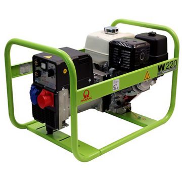 Generator portabil de curent si sudura Pramac W220 TDC, trifazat, 6.1 kVA, curent sudura 40-220 A
