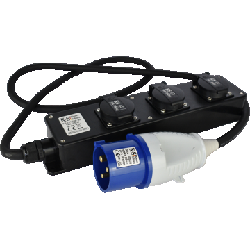 Prelungitor industrial cu prize multiple KS EX1.5M-3S