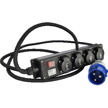 Prelungitor industrial cu prize multiple KS EX3M-4S