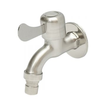 Robinet apa de serviciu, montaj perete, otel inoxidabil ,Cod: DISSY44