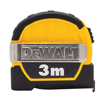 Ruleta compacta Dewalt DWHT36098-1, 3 m x 13 mm, in sistem metric, clasa II