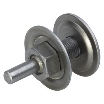 Ax prindere Wolfcraft 2117000, pentru discuri de slefuire si polisare cu diametrul interior de 13 mm, tija prindere 8 mm,