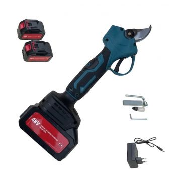 Foarfeca electrica cu 2 acumulatori 48V x 8AH, pentru gradina, diametru taiere 27mm, Valiza, profesional e-XPERT ORIGINAL Protools CMP1612
