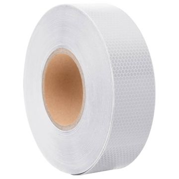 Gossi banda reflectorizanta, alb, 5 cm x 50 m, pvc