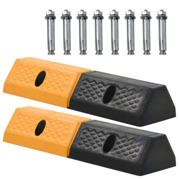 Gossi limitatoare parcare, 2 buc., 49x15x9 cm, cauciuc