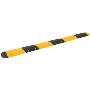 Gossi prag limitator de viteza, galben&negru, 323x32,5x4 cm, cauciuc