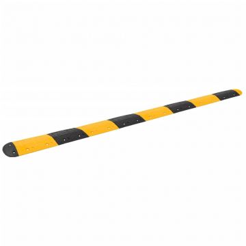 Gossi prag limitator de viteza galben&negru, 420x32,5x4 cm, cauciuc