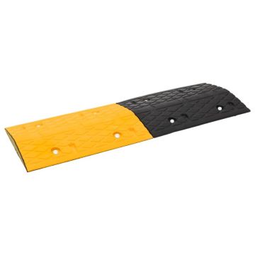 Gossi prag limitator de viteza galben si negru, 97x32,5x4 cm, cauciuc