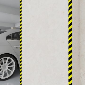 Gossi protectii de colt, 2 buc., galben si negru, 4x3x100 cm, pu