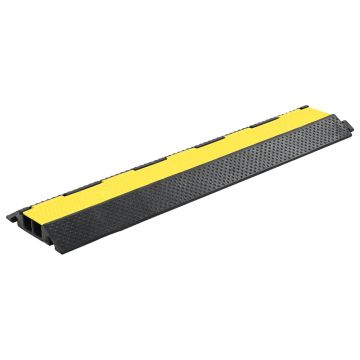 Gossi rampa de protectie cabluri, 2 canale, cauciuc 101,5 cm