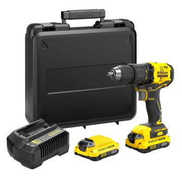 Masina de gaurit si insurubat  Stanley SFMCD710D2K, 60 Nm, 2 acumulatori 18 V/2.0 Ah