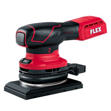 Masina de slefuit orbitala Flex OSE 2-80 18-EC C, compatibila cu acumulatori Li-Ion 18 V , 80 x 133 mm