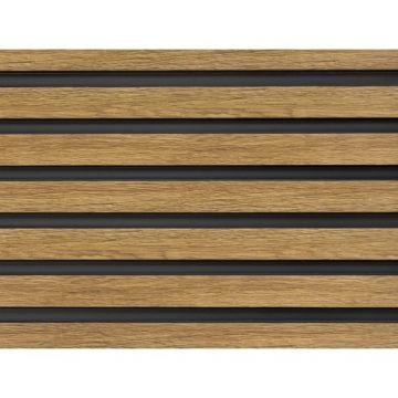 Panou decorativ riflat Mardom Decor Lamelli Medio - Culoare lamelli natural oak