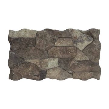 Placa murala portelanata Canyon Noce  25X45  mata