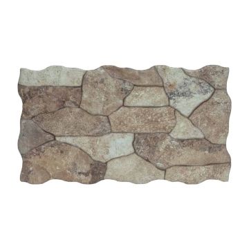 Placa murala portelanata Canyon Sand  25X45  mata