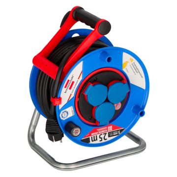 Rola cablu prelungitor Garant Bretec Brennenstuhl 1218900, 3 x 1.5 mmp, 25 m, 3 posturi, IP44