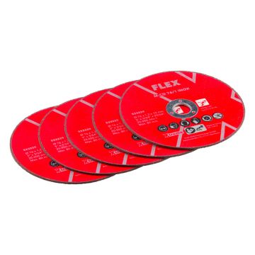 Set 5 discuri taiere otel, Flex 533229, D 76 mm