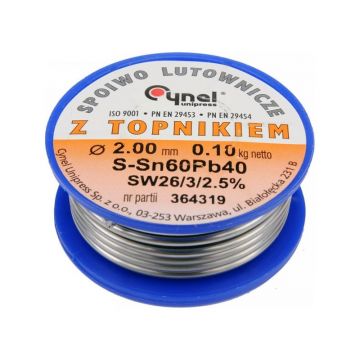 Solder tin 2 mm 100 g