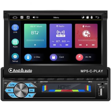 A3012, 9 inch, Carplay si Android Auto, Bluetooth, GPS, WIFI, USB, Negru