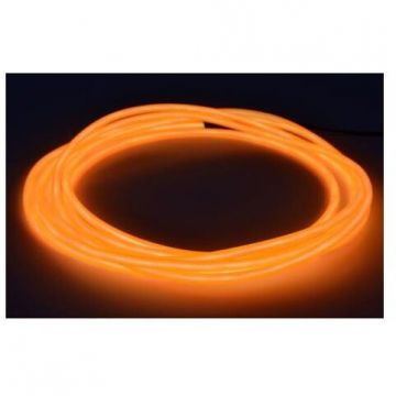 Fir cu Lumina Ambientala pentru Auto Neon Ambiental Flexibil 3.2MM Portocaliu
