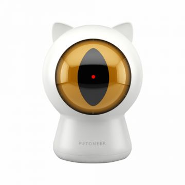 Jucarie inteligenta pentru pisici Petoneer Smart Dot, Control aplicatie, Programare, Alimentare USB