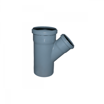 Ramificatie redusa polipropilena (PP) HTEA 45Â° - 50 mm x 40 mm