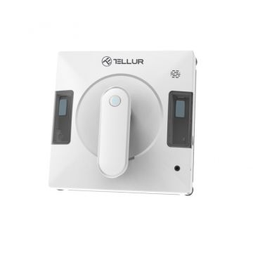 Robot smart de curatare geamuri Tellur RWC02, Putere 72W, Baterie 500 mAh, 3 Moduri, Alb – Resigilat