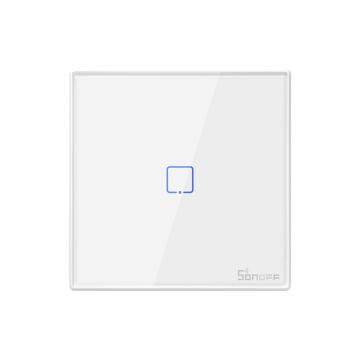 Telecomanda Sonoff T2EU1C-RF cu 1 canal, 433 MHz, Semnal RF, Alb