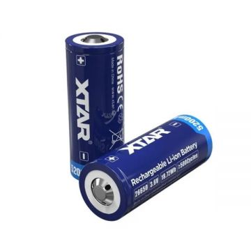 Acumulator industrial Li-ion terminal cu varf 26650 3.6V 5200mAh XTAR