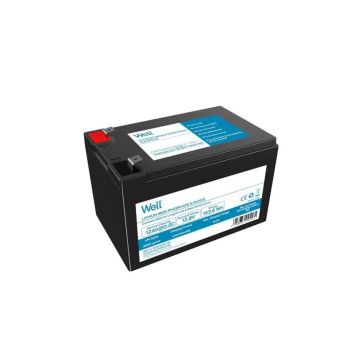 Acumulator litiu LiFePO4 Well 12.8V 12Ah, terminal F2, 151x98x95(100)mm
