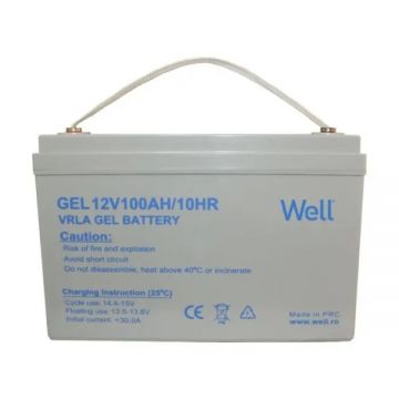 Acumulator plumb acid cu gel Well 12V 100AH, terminal M8