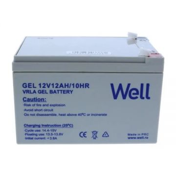 Acumulator plumb acid cu gel Well 12V 20AH, terminal T3