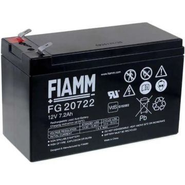 Acumulator plumb acid FIAMM 12V 7.2AH, FG20722, terminal F2