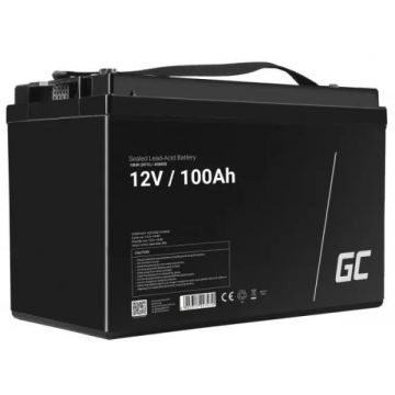 Acumulator plumb acid GreenCell 12V 100AH, terminal B5 (M6), AGM30