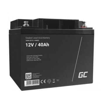 Acumulator plumb acid GreenCell 12V 40AH, terminal M6, AGM22