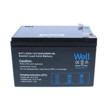 Acumulator plumb acid Well 12V 10AH, terminal T1