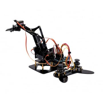 Kit de brat robotic controlabil compatibil Arduino, Bitmi 10086