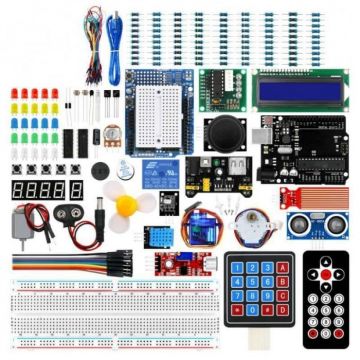 Kit pentru nivel intermediar compatibil Arduino UNO R3 CH340, Bitmi 10171