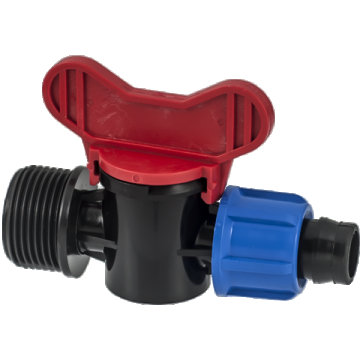 Mini robinet cu filet pentru banda de picurare, Dimensiune 17x3/4