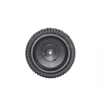 Roata fata RURIS , partea stanga, fara capac, pentru masina de tuns iarba Ruris DAC 120XL, 130XL, 150XL