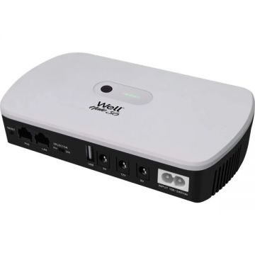 Sursa de alimentare neintreruptibila Well Hale UPS DC, 36W, 5V/9V/12V, POE 15V/24V, USB