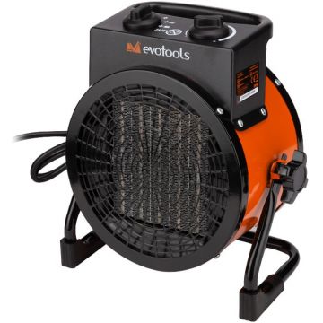 Aeroterma Electrica 2000w cu Rezistenta Ceramica, 150m³, 2 trepte, Evotools 681848 Aeroterma Electrica 2000w cu Rezistenta Ceramica, 150m³, 2 trepte, Evotools 681848