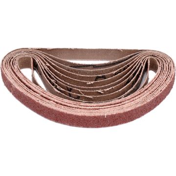 Banda abraziva continua P80 20x520mm – Set 10 bucati pentru polizoare pneumatice