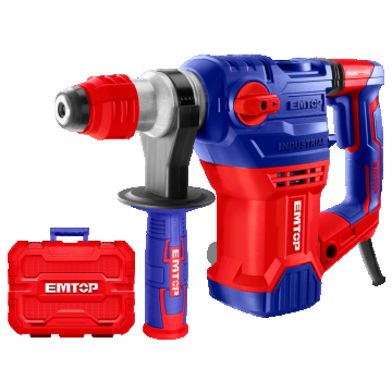 Ciocan electric rotopercutor, 1500W, 5.5J, 3 burghie si 2 dalti incluse, cutie de transport - ERHRP1502, EMTOP