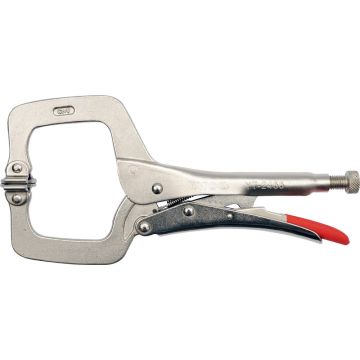 Cleste autoblocant tip C pentru sudura, 280 mm, otel rezistent, falci reglabile