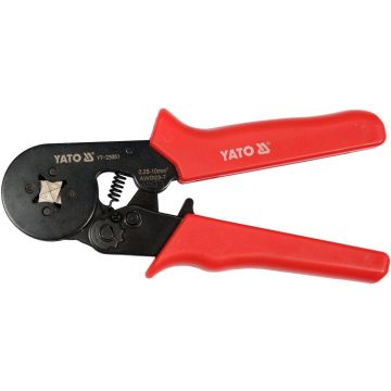 Cleste sertizare conectori YATO YT-23051, mecanism clichet, otel CrV, profesional