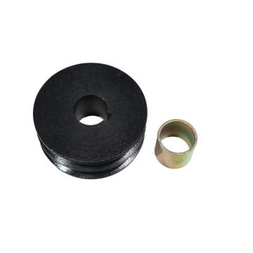 Fulie dubla pentru motocultor, diametru 90 mm, ax 25 mm, compatibila motoare 13CP, 2 canale curea