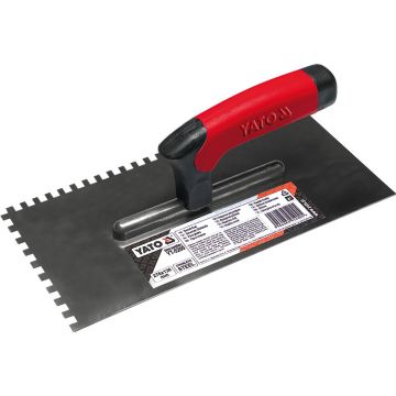 Gletiera crestata inox 270x130 mm, dinti 10x10 mm, pentru adezivi si mortare