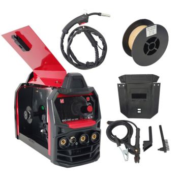 Invertor Aparat de sudura DDT-2004, cu rola sarma MIG MMA DDT PROFESSIONAL, 230 V, 20-300 A curent, 0.8-1.0 mm diametru sarma de sudura, 1.6-4 mm diametru electrod de sudura